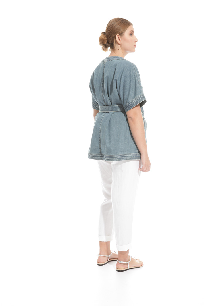 Giacca kimono in denim stretch Fashion Market Giacca kimono in denim stretch Fashion Market