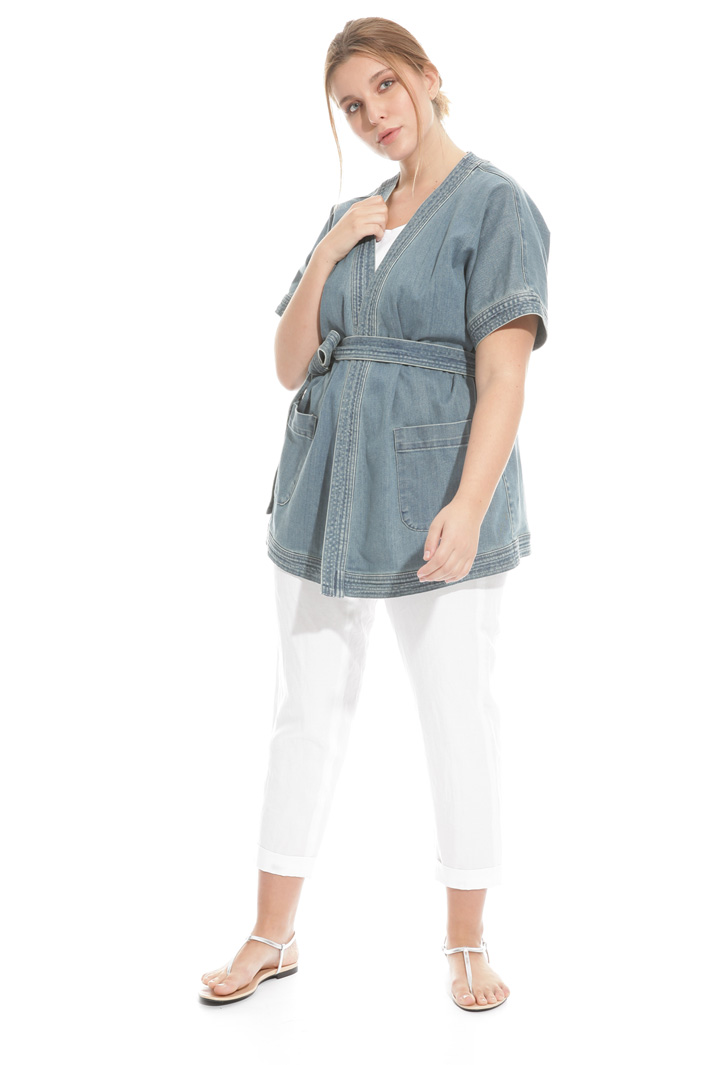 Giacca kimono in denim stretch Fashion Market Giacca kimono in denim stretch Fashion Market