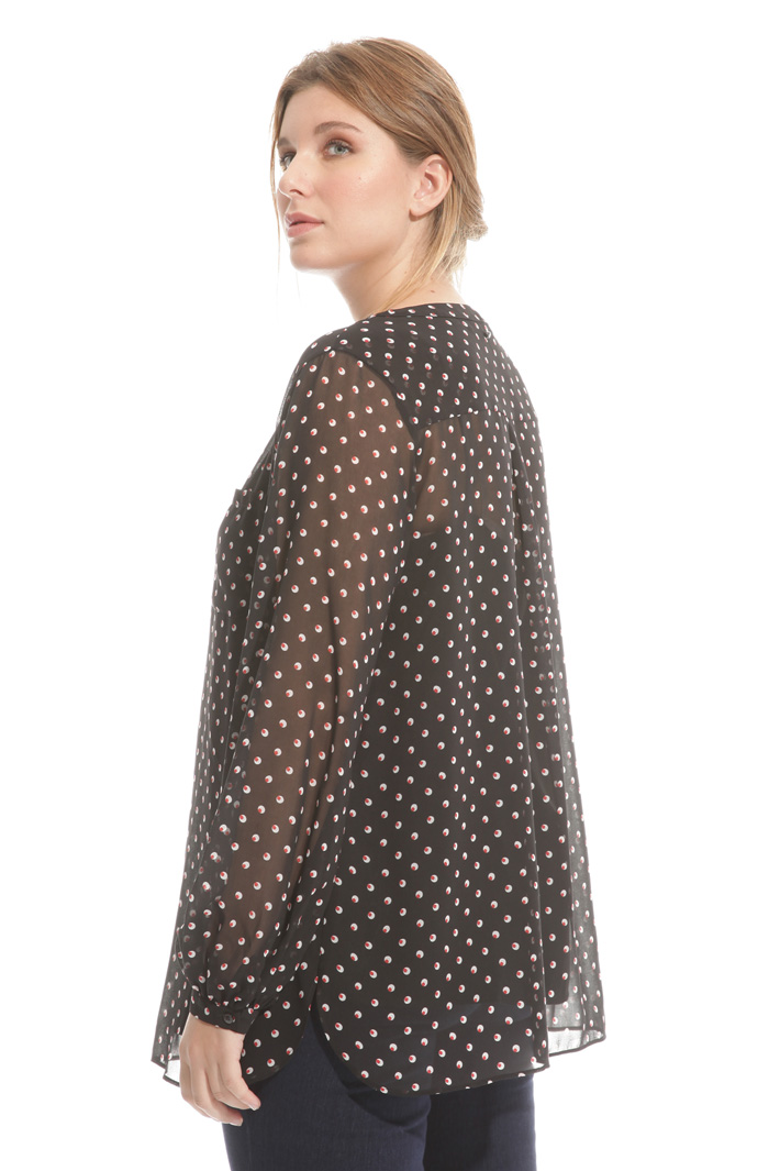 Blusa in georgette stampata Fashion Market Blusa in georgette stampata Fashion Market