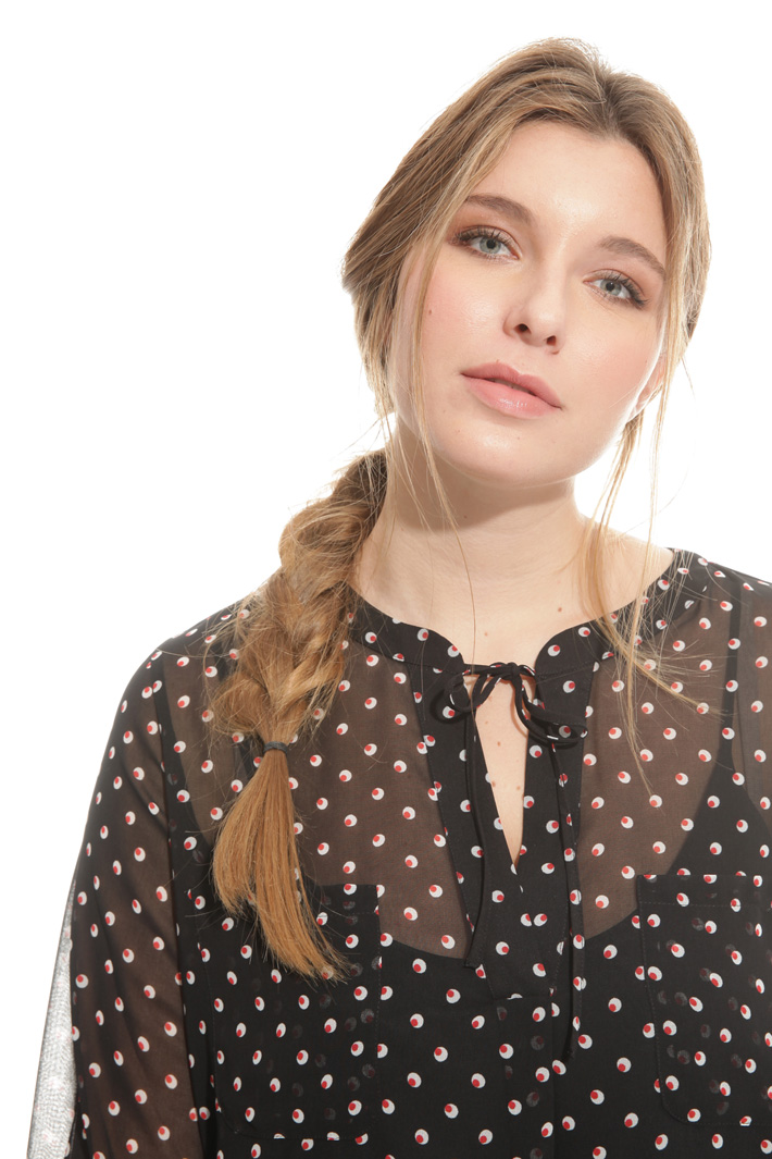 Blusa in georgette stampata Fashion Market Blusa in georgette stampata Fashion Market
