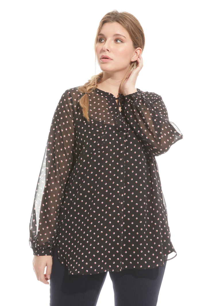 Blusa in georgette stampata Fashion Market Blusa in georgette stampata Fashion Market