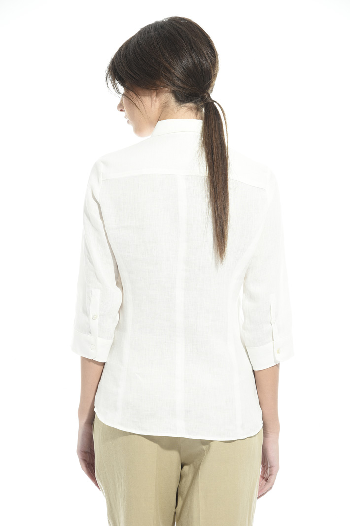 Camicia in lino con taschini Fashion Market Camicia in lino con taschini Fashion Market
