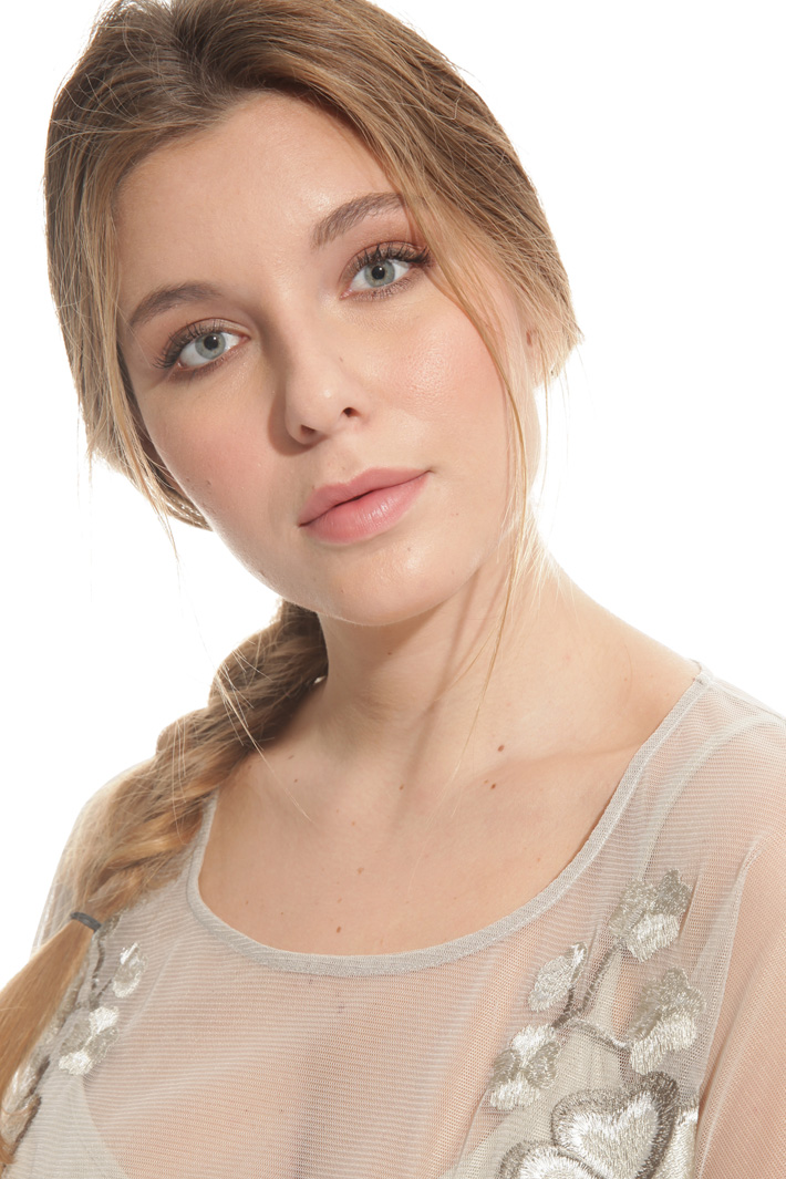 Casacca in tulle ricamato Fashion Market Casacca in tulle ricamato Fashion Market
