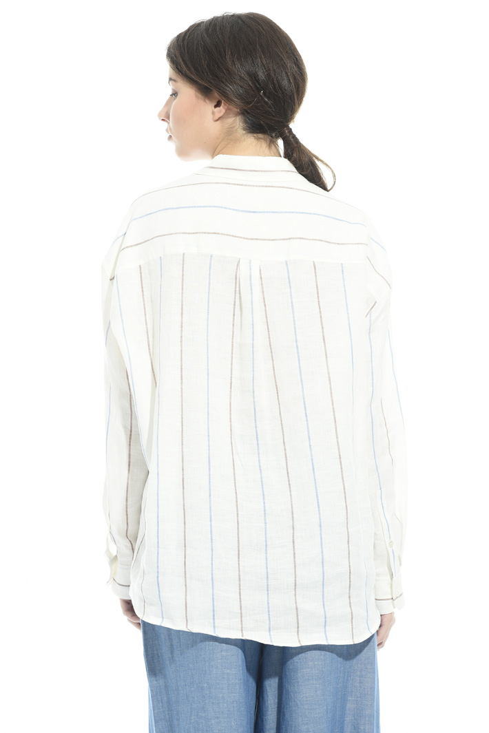 Camicia in lino tinto in filo Fashion Market Camicia in lino tinto in filo Fashion Market