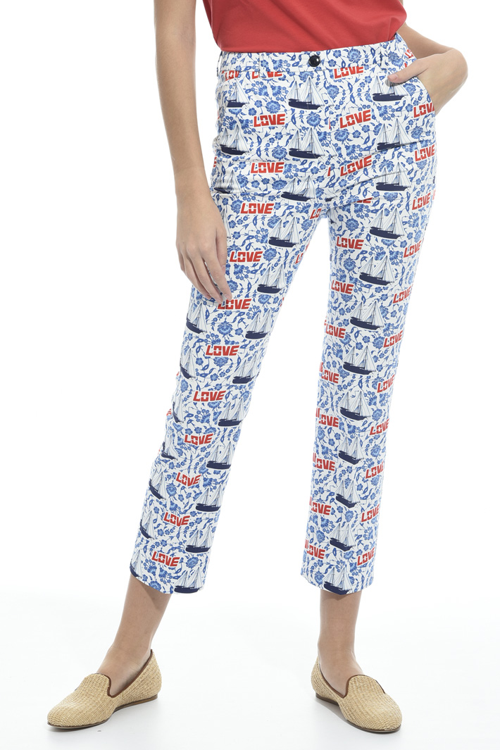Pantalone in raso di cotone Fashion Market Pantalone in raso di cotone Fashion Market