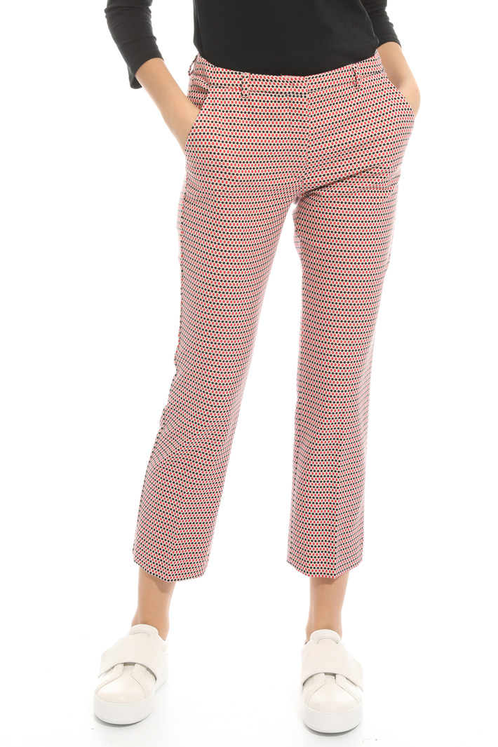 Pantalone con micro fantasia Fashion Market Pantalone con micro fantasia Fashion Market
