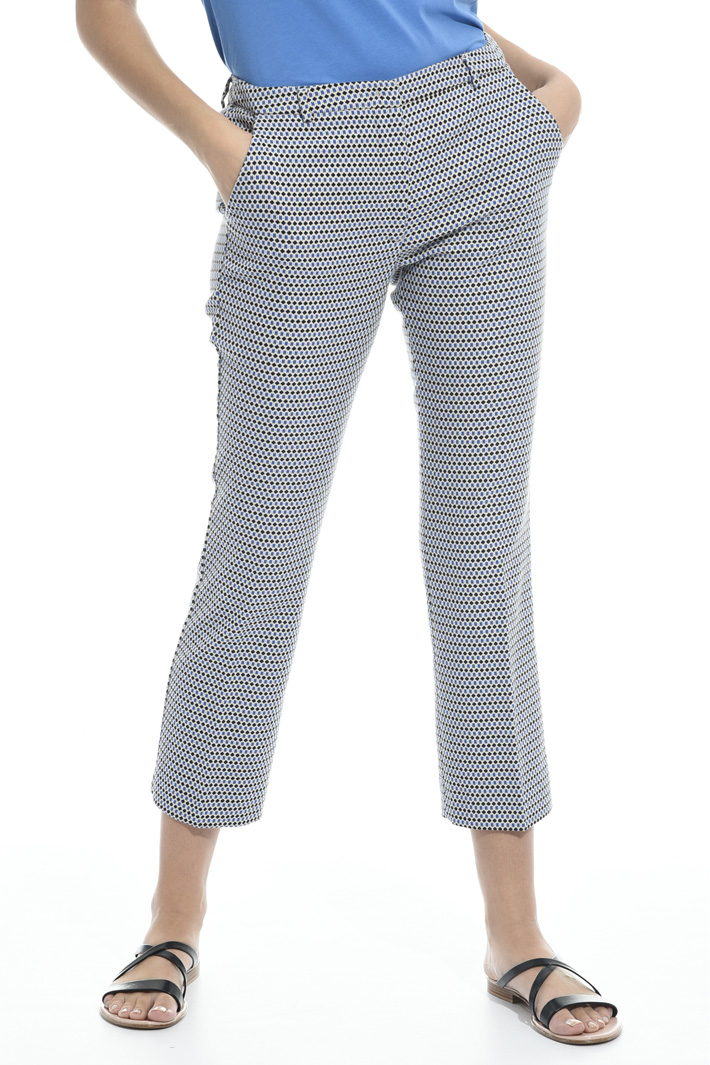 Pantalone con micro fantasia Fashion Market Pantalone con micro fantasia Fashion Market