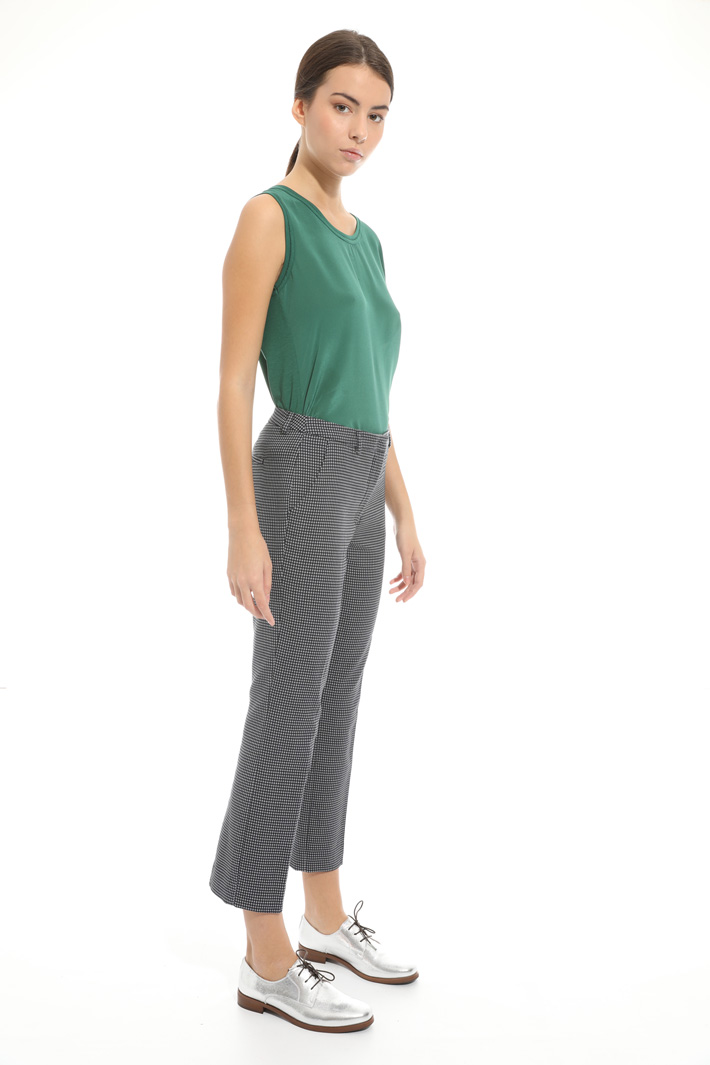 Pantalone con micro fantasia Fashion Market Pantalone con micro fantasia Fashion Market
