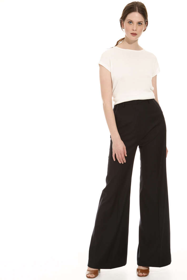 Pantalone palazzo misto lana Fashion Market Pantalone palazzo misto lana Fashion Market