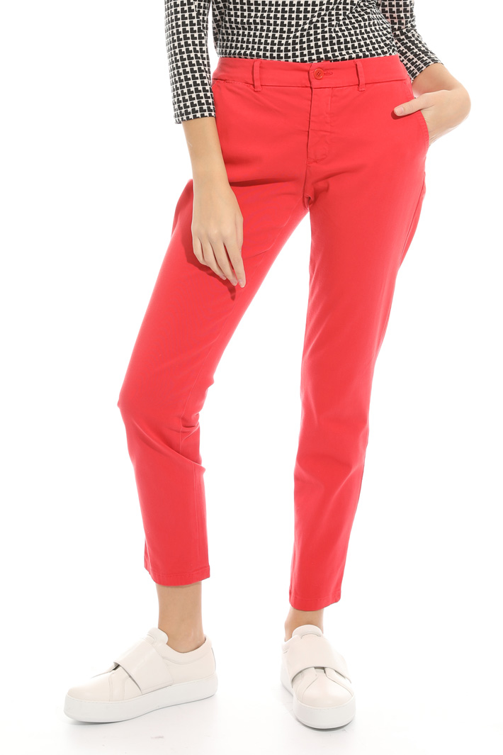 Pantalone sigaretta in cotone Fashion Market Pantalone sigaretta in cotone Fashion Market