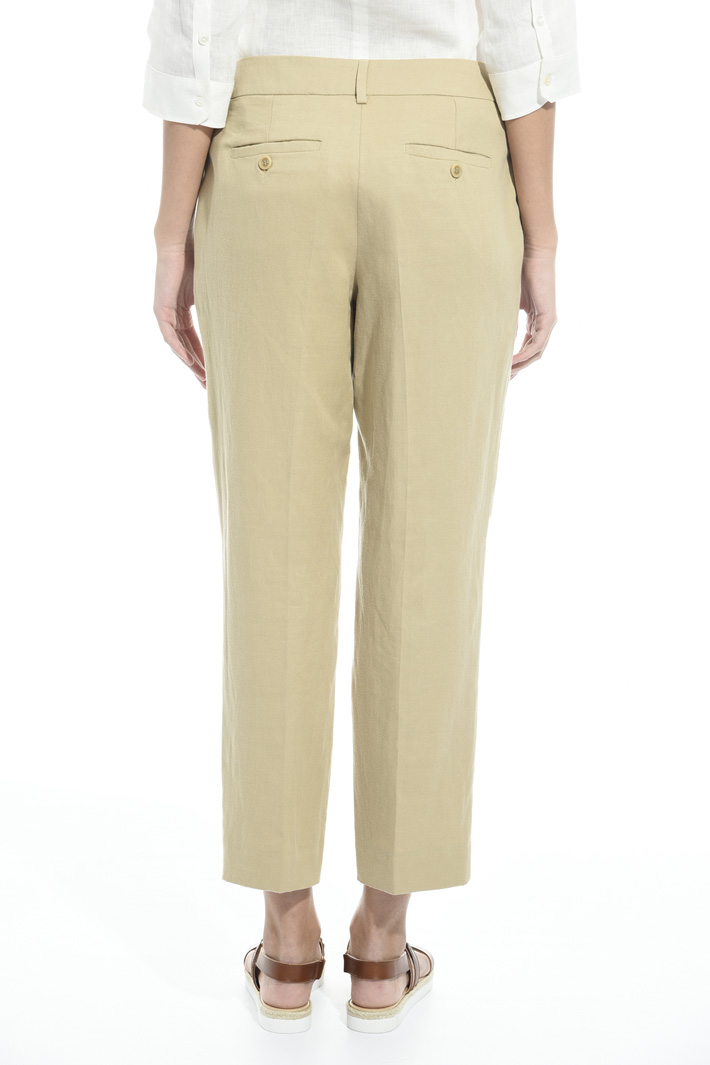 Pantalone in tela di lino Fashion Market Pantalone in tela di lino Fashion Market