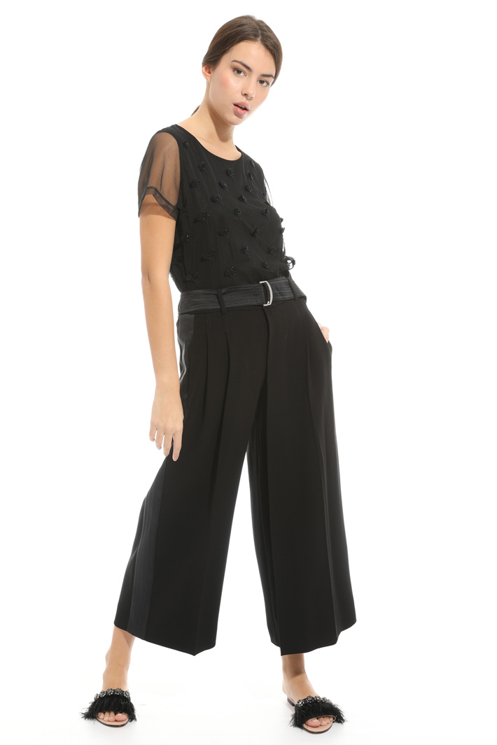 Pantalone ampio in cady fluido Fashion Market Pantalone ampio in cady fluido Fashion Market