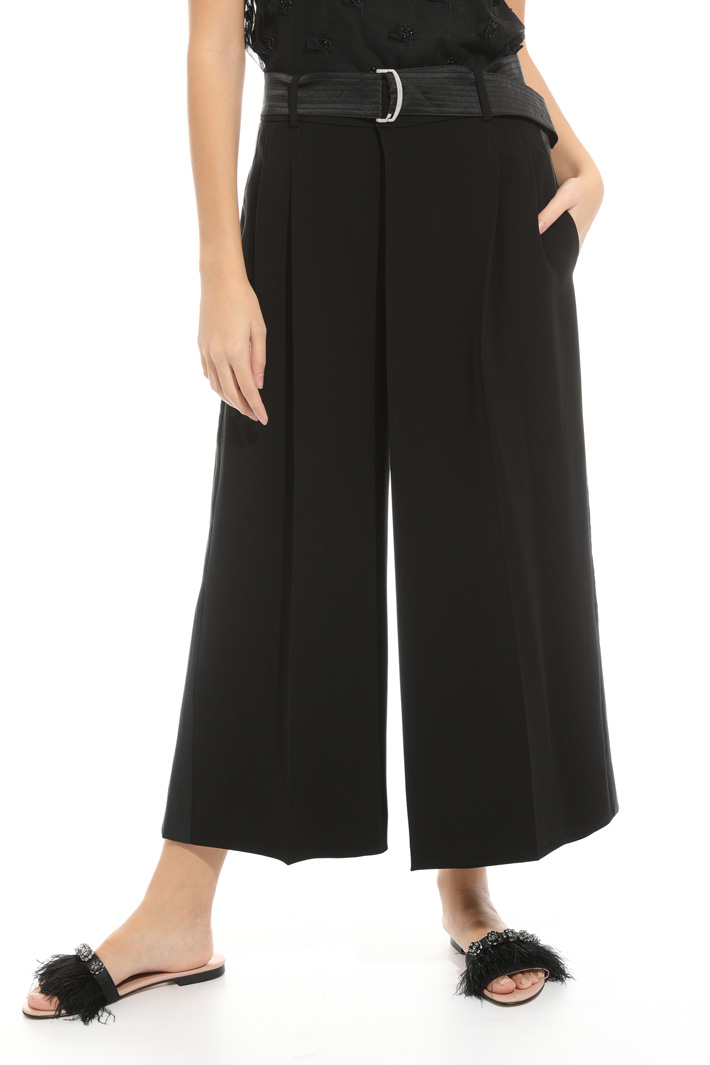Pantalone ampio in cady fluido Fashion Market Pantalone ampio in cady fluido Fashion Market