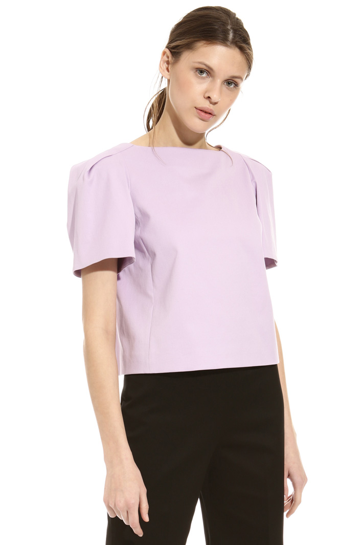 Top in piquet di cotone Fashion Market Top in piquet di cotone Fashion Market