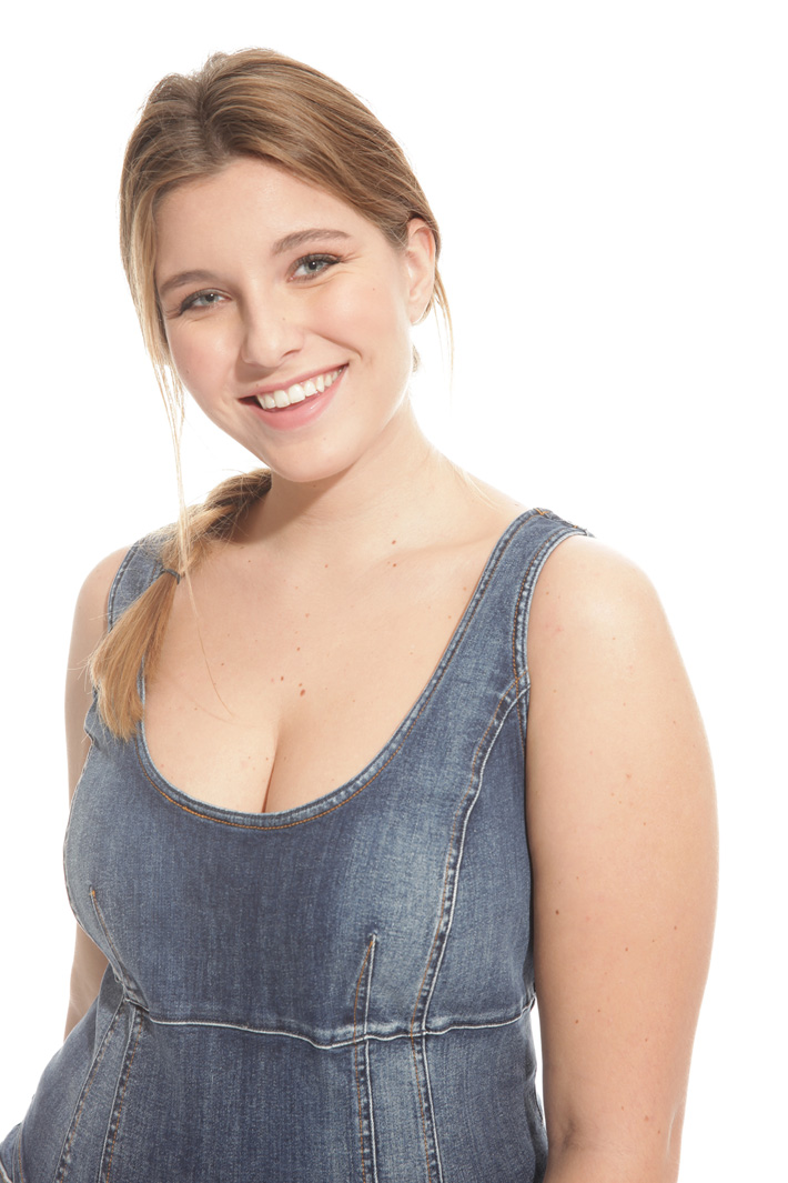 Top corto in denim Fashion Market Top corto in denim Fashion Market