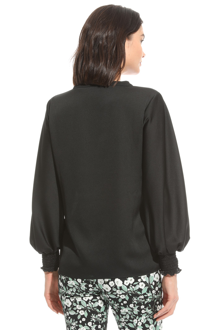 Blusa con polsini punto smock Fashion Market Blusa con polsini punto smock Fashion Market