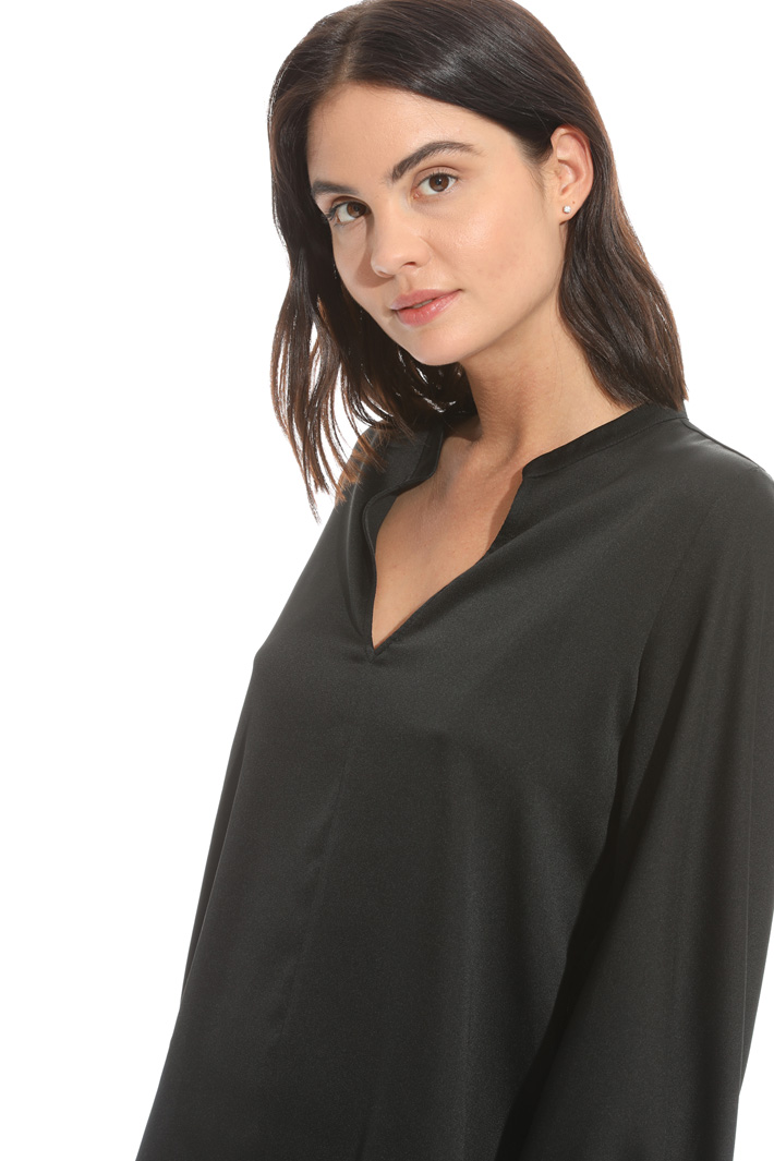 Blusa con polsini punto smock Fashion Market Blusa con polsini punto smock Fashion Market