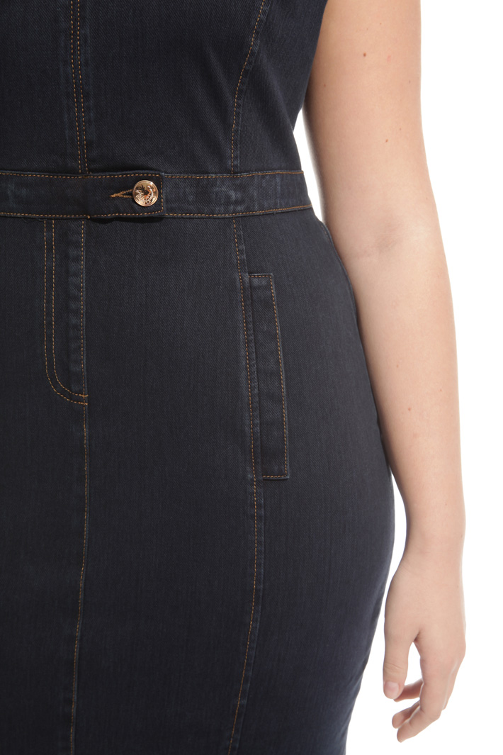 Abito tubino in jersey denim Fashion Market Abito tubino in jersey denim Fashion Market