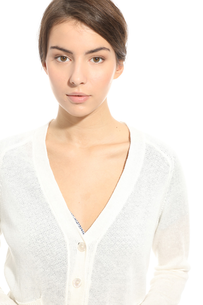 Cardigan in maglia in lino Fashion Market Cardigan in maglia in lino Fashion Market