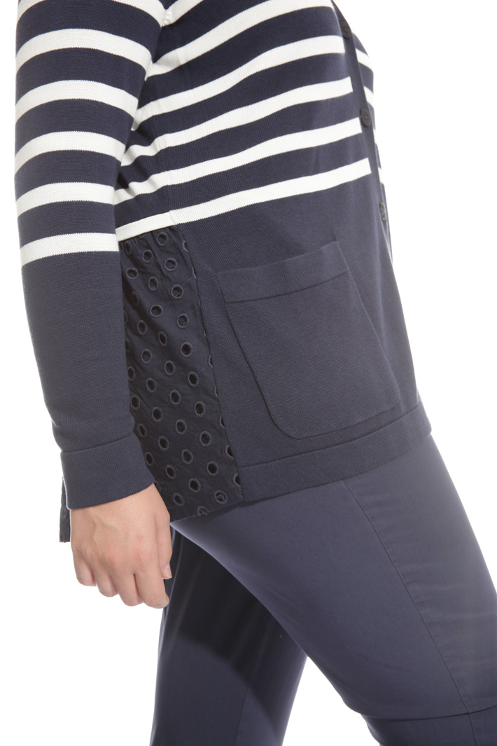 Cardigan in cotone e sangallo Fashion Market Cardigan in cotone e sangallo Fashion Market
