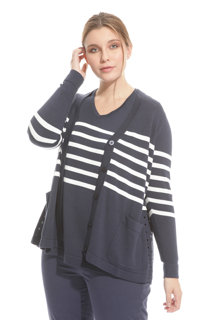 Cardigan in cotone e sangallo Fashion Market Cardigan in cotone e sangallo Fashion Market