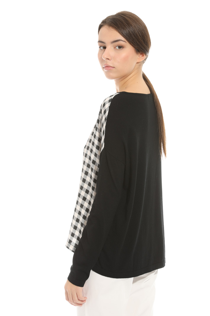 Maglia in mix di materiali Fashion Market Maglia in mix di materiali Fashion Market