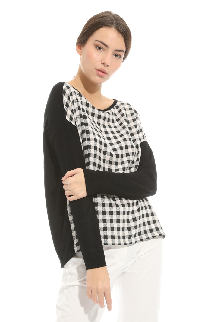 Maglia in mix di materiali Fashion Market Maglia in mix di materiali Fashion Market