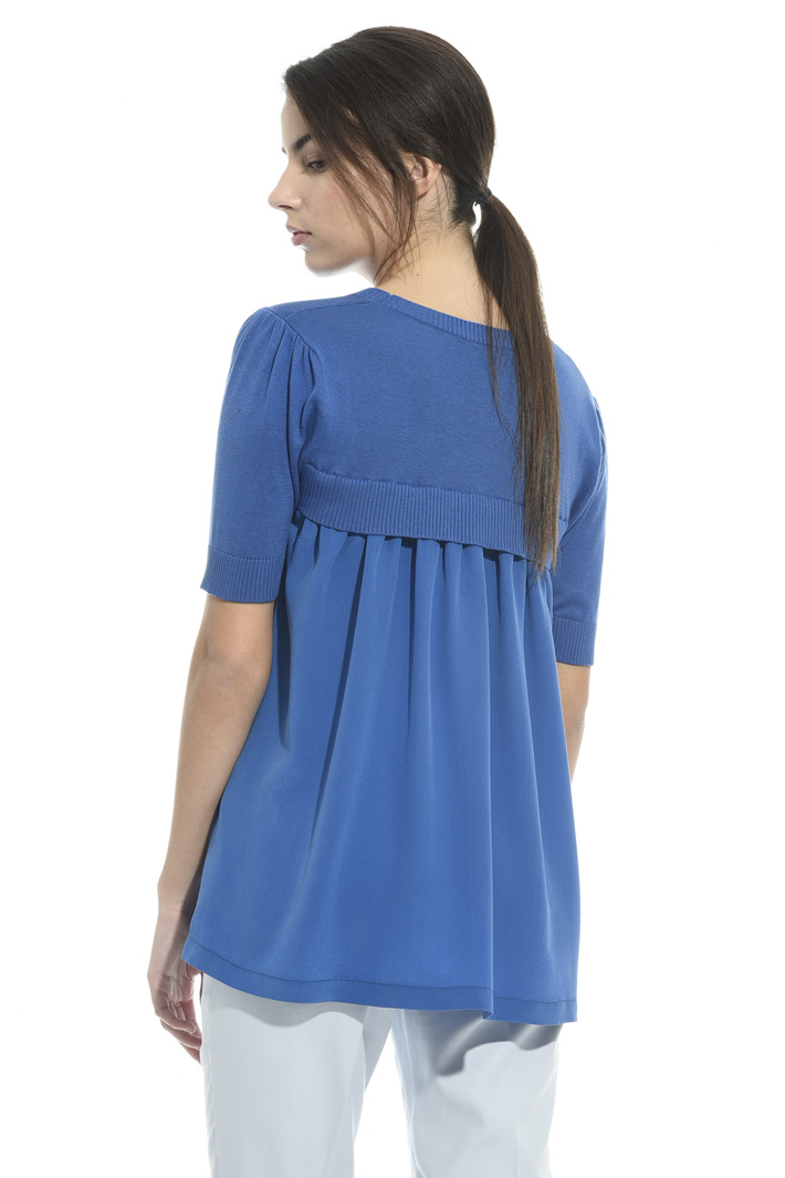Maglia con pannello in seta Fashion Market Maglia con pannello in seta Fashion Market