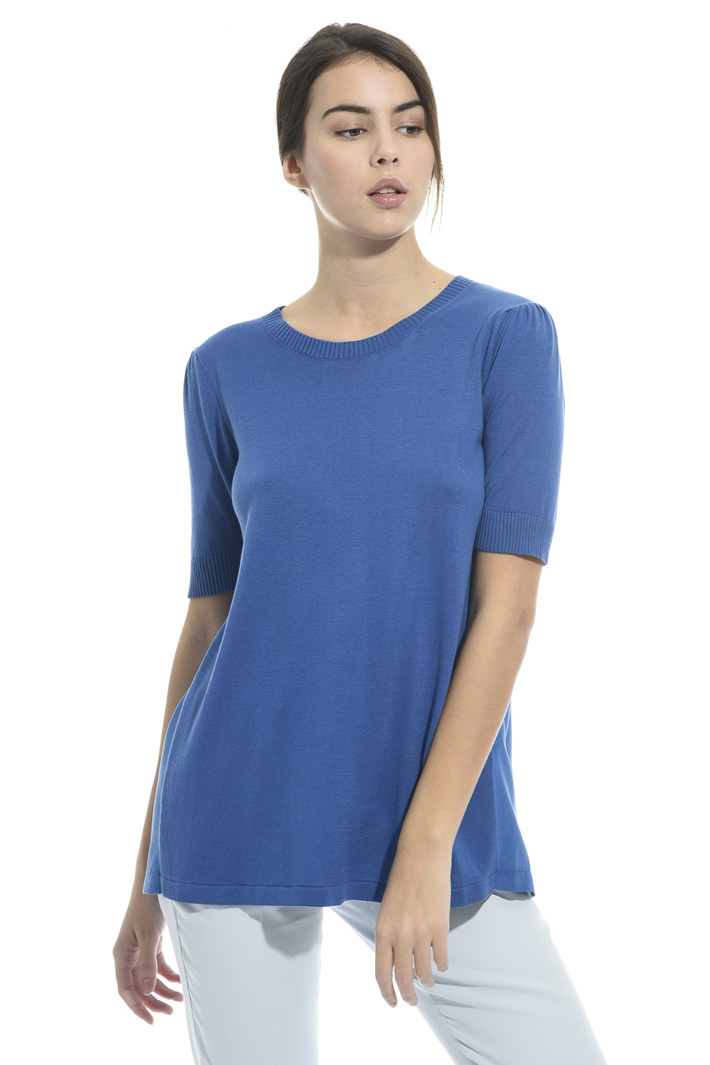 Maglia con pannello in seta Fashion Market Maglia con pannello in seta Fashion Market