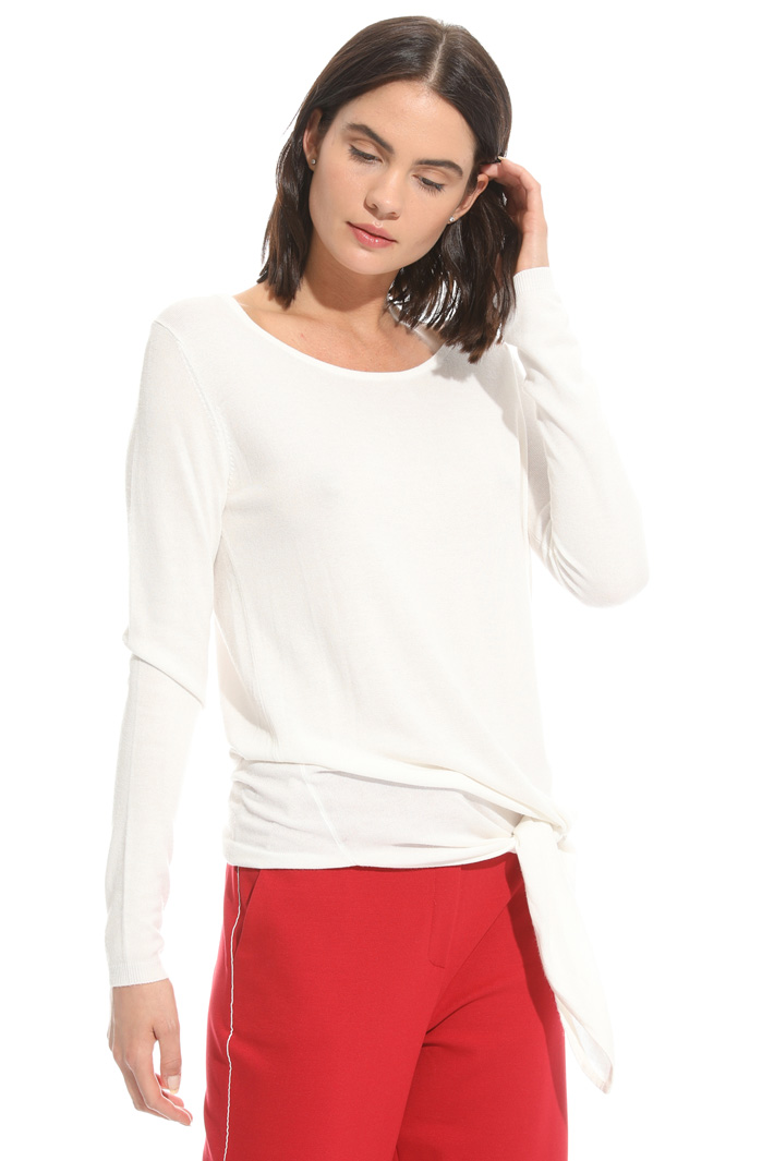 Maglia con nodo a decoro Fashion Market Maglia con nodo a decoro Fashion Market