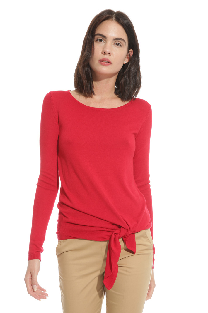 Maglia con nodo a decoro Fashion Market Maglia con nodo a decoro Fashion Market