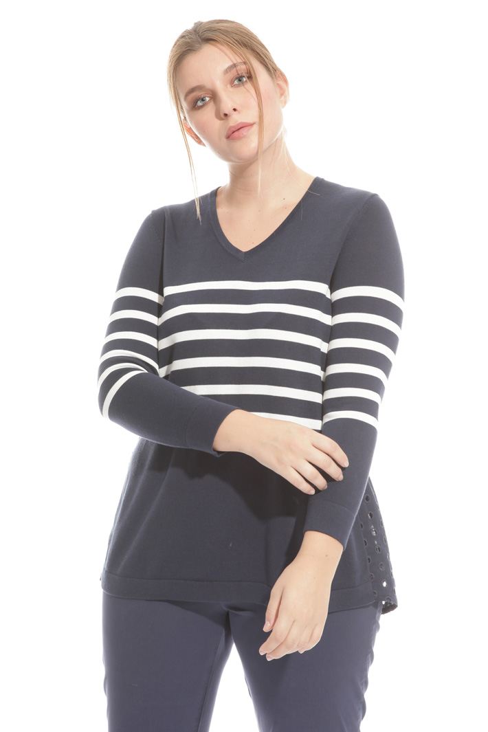 Maglia in cotone e sangallo Fashion Market Maglia in cotone e sangallo Fashion Market