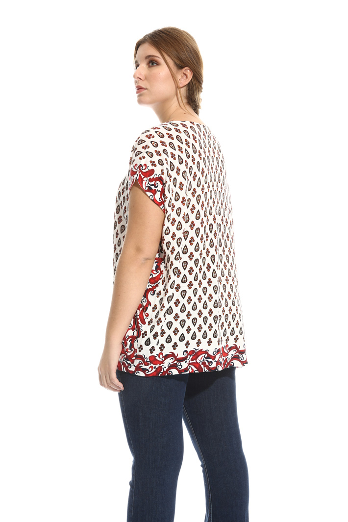 Casacca in puro lino stampato Fashion Market Casacca in puro lino stampato Fashion Market