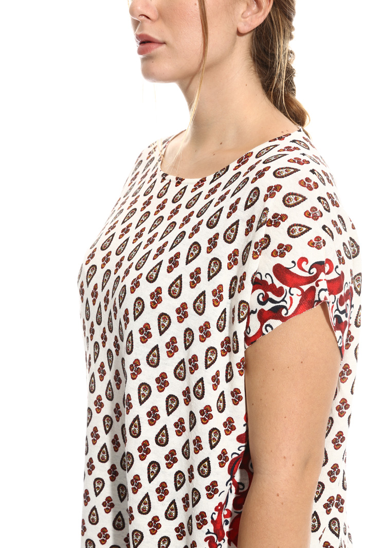 Casacca in puro lino stampato Fashion Market Casacca in puro lino stampato Fashion Market