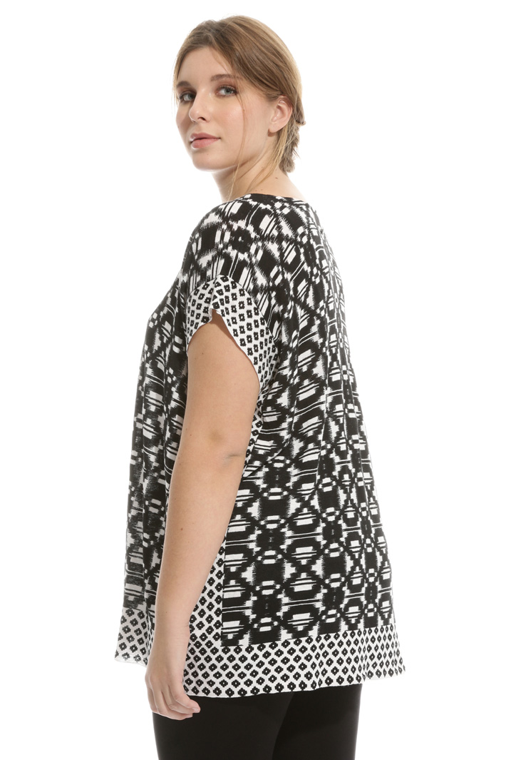Casacca in puro lino stampato Fashion Market Casacca in puro lino stampato Fashion Market
