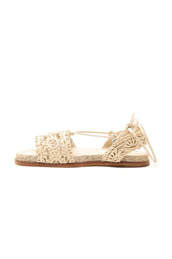 Sandalo flat effetto crochet Fashion Market Sandalo flat effetto crochet Fashion Market