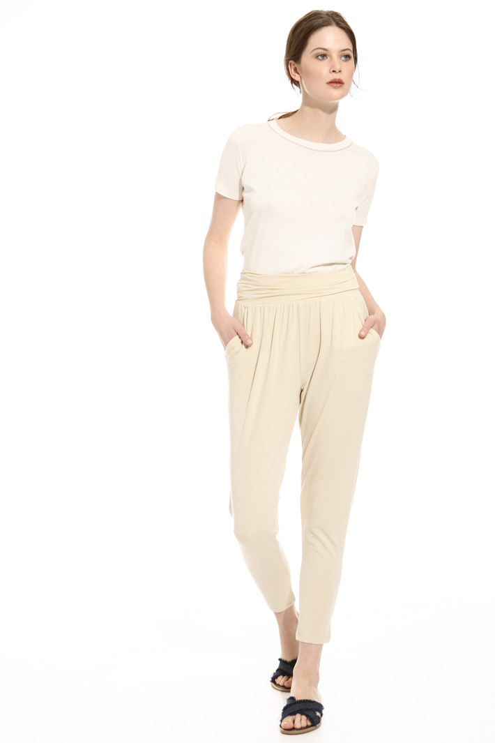 Pantalone con cintone elastico Fashion Market Pantalone con cintone elastico Fashion Market