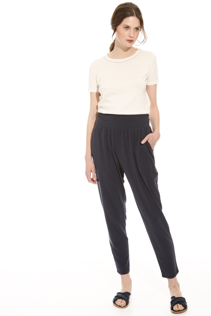 Pantalone con cintone elastico Fashion Market Pantalone con cintone elastico Fashion Market