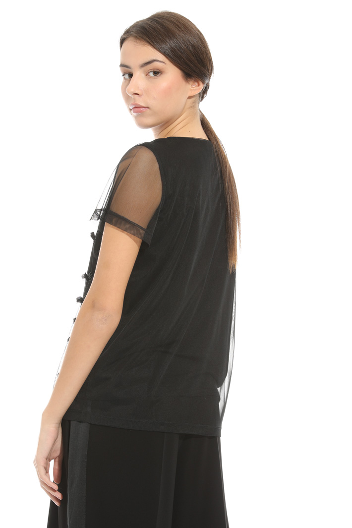 Top in tulle con ricami Fashion Market Top in tulle con ricami Fashion Market