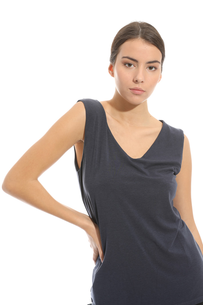 Top in jersey con scollo a V Fashion Market Top in jersey con scollo a V Fashion Market