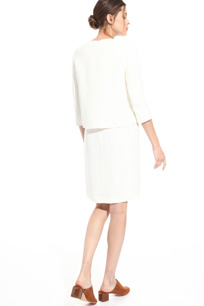 Giacca in twill misto lino Fashion Market Giacca in twill misto lino Fashion Market