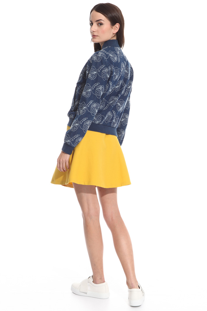 Bomber in denim con ricamo Fashion Market Bomber in denim con ricamo Fashion Market