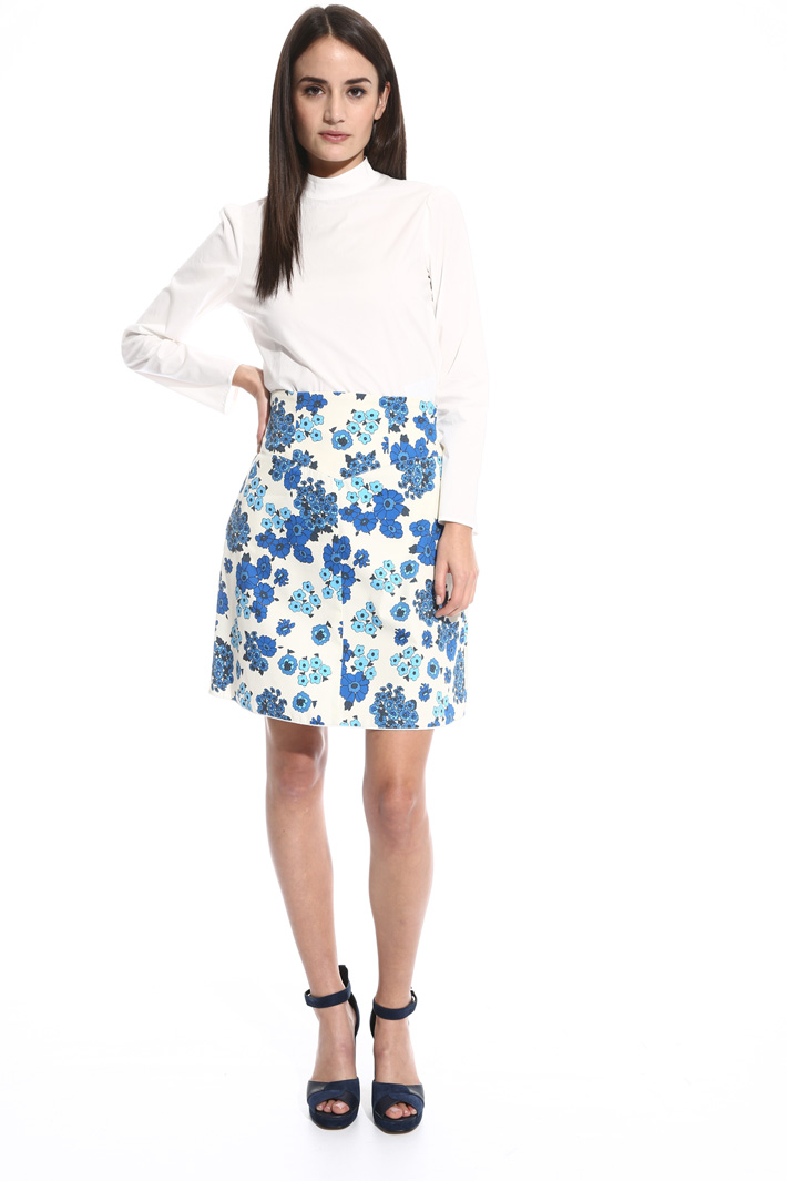 Gonna in gabardina stampata Fashion Market Gonna in gabardina stampata Fashion Market