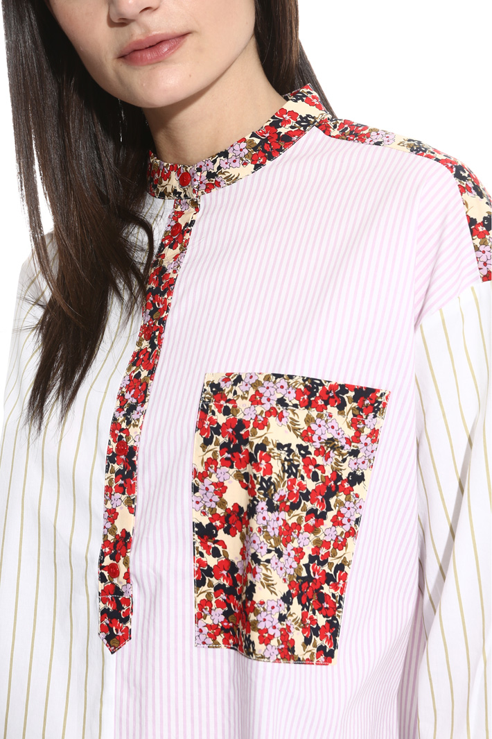 Blusa con mix fantasie Fashion Market Blusa con mix fantasie Fashion Market