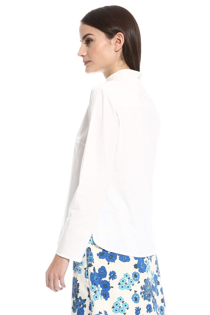 Blusa in popeline e jersey Fashion Market Blusa in popeline e jersey Fashion Market
