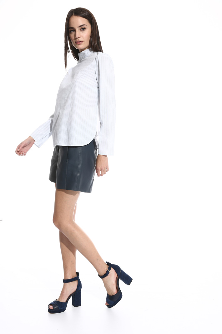 Blusa in popeline e jersey Fashion Market Blusa in popeline e jersey Fashion Market