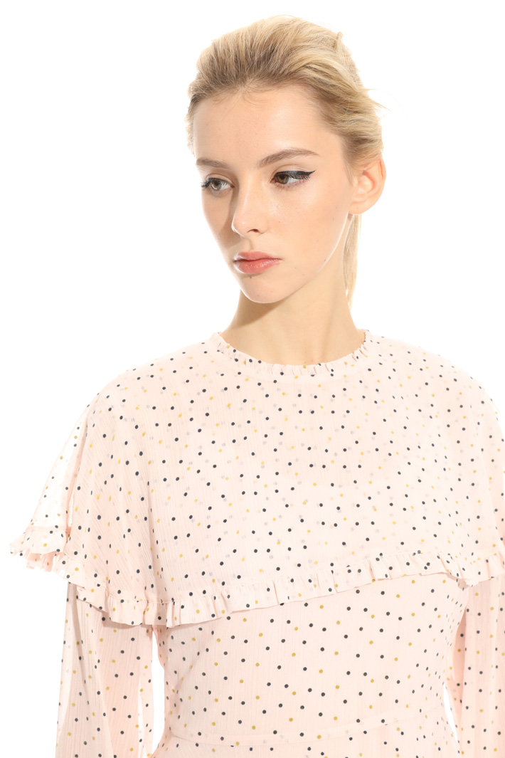 Blusa con stampa flock Fashion Market Blusa con stampa flock Fashion Market