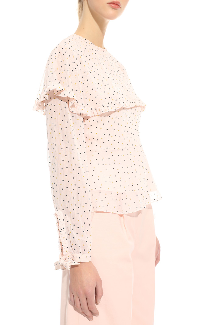 Blusa con stampa flock Fashion Market Blusa con stampa flock Fashion Market
