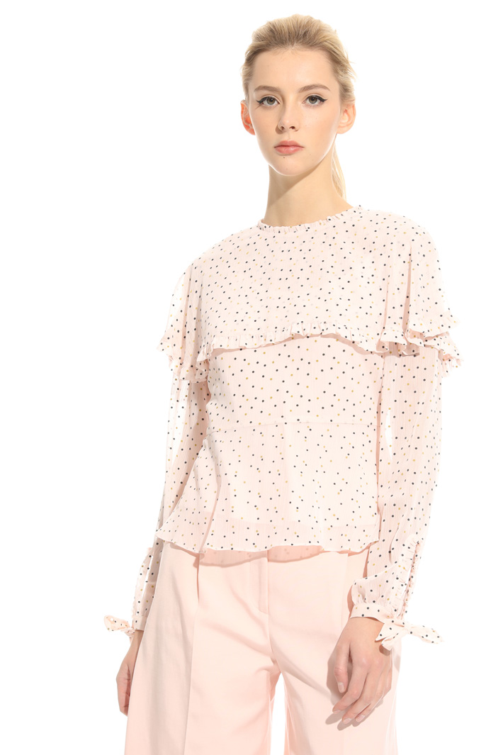 Blusa con stampa flock Fashion Market Blusa con stampa flock Fashion Market