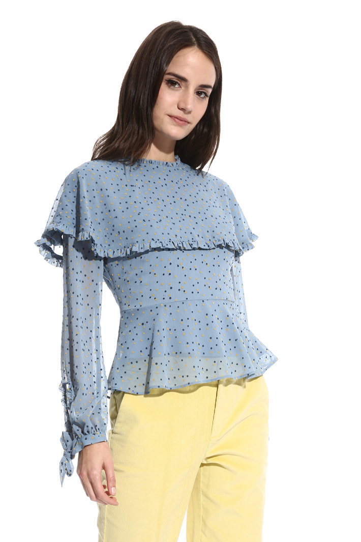 Blusa con stampa flock Fashion Market Blusa con stampa flock Fashion Market